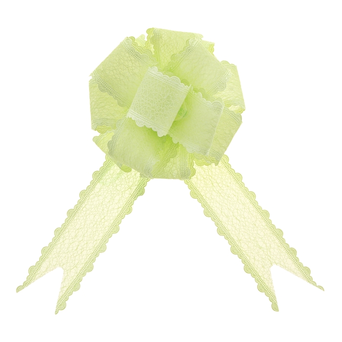 Бант-шар №3,8 "Паутинка", цвет зелёный