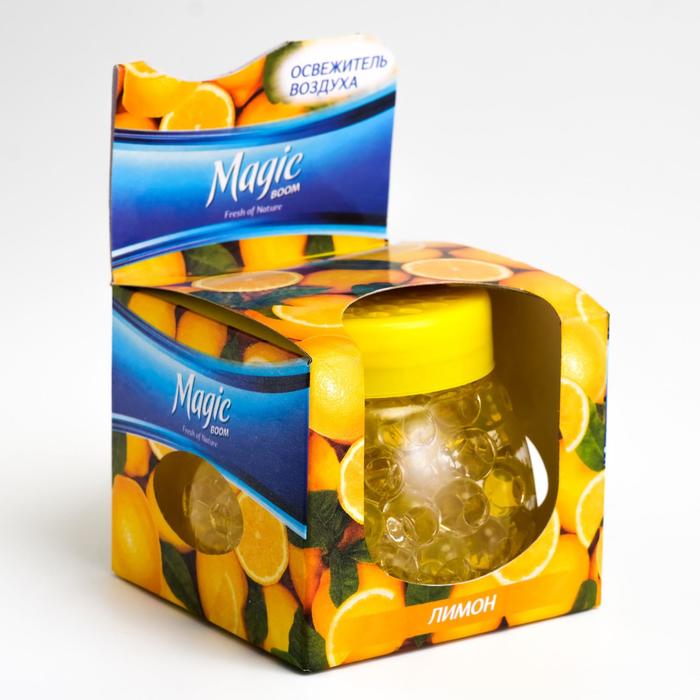 Освежитель воздуха Magic Boom, гелевый Лимон 100 г can do освежитель воздуха aromabeads свежий лимон 200 г