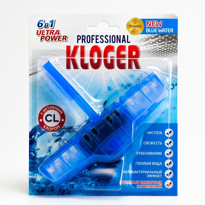 Чистящее средство для унитазов Kloger Proff, подвеска 6 в 1, с хлором, 1 шт. чистящее средство kloger proff для ванной комнаты 600мл