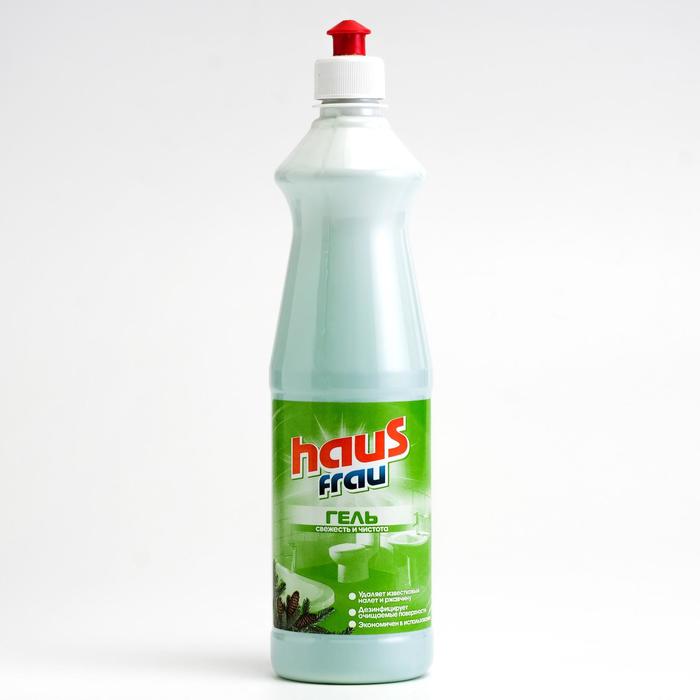 Чистящее средство для сантехники Haus Frau, Хвоя, гель, 750 мл чистящее средство для унитазов haus frau лимон запасной блок 1 шт