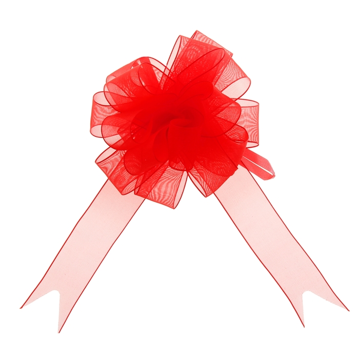 Бант-шар №2,7 "Лёгкость", цвет красный