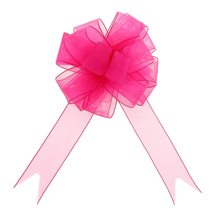 Бант-шар №2,7 "Лёгкость", цвет малиновый