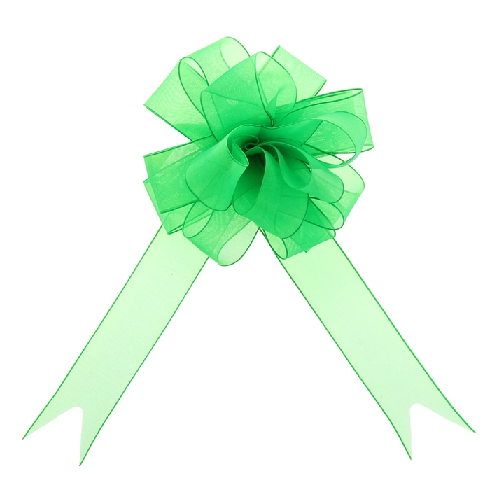 Бант-шар №2,7 "Лёгкость", цвет зелёный