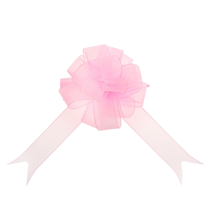 Бант-шар №2,7 "Лёгкость", цвет светло-розовый