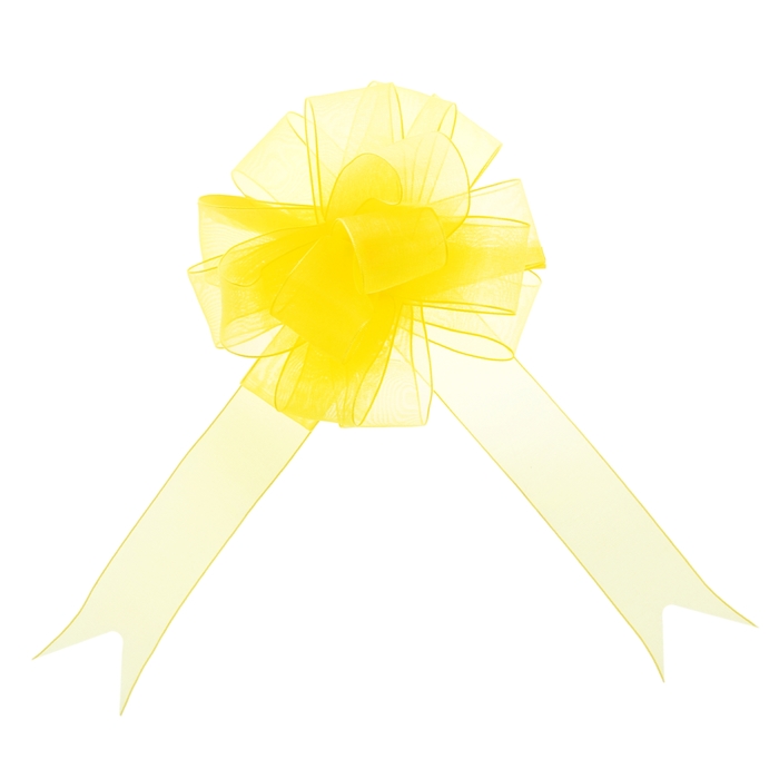 Бант-шар №2,7 "Лёгкость", цвет жёлтый
