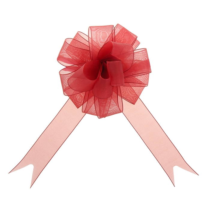 Бант-шар №2,7 "Лёгкость", цвет бордовый