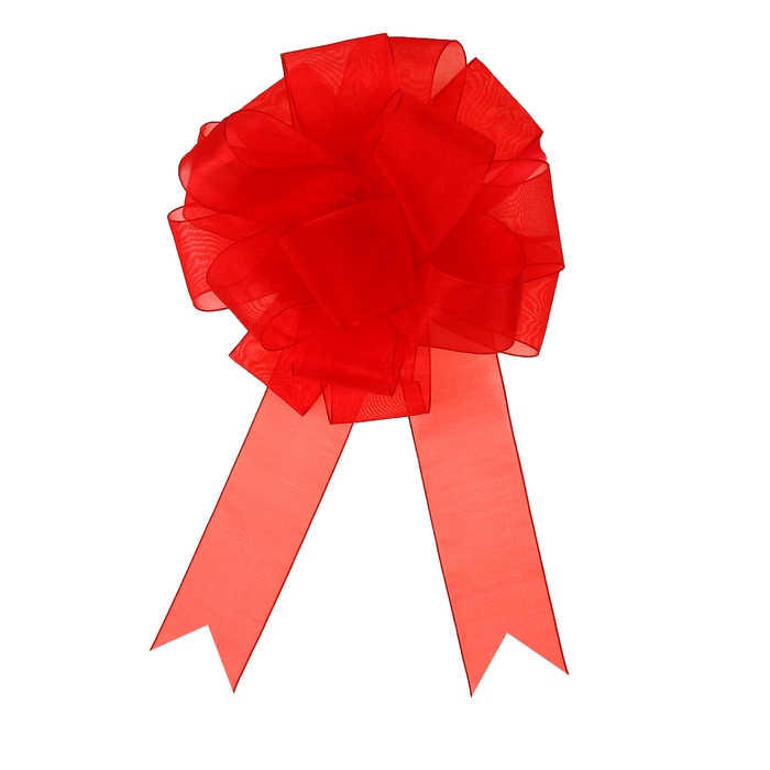 Бант-шар №5 "Лёгкость", цвет красный