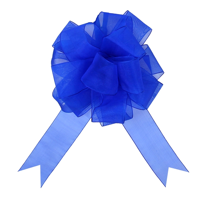 Бант-шар №5 "Лёгкость", цвет синий