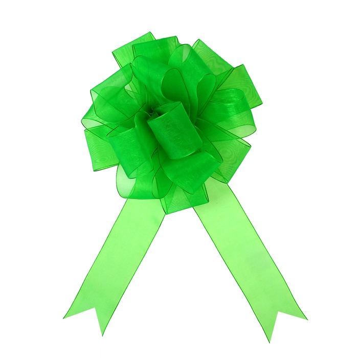Бант-шар №5 "Лёгкость", цвет зелёный