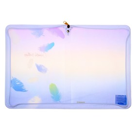 

Папка пластик А4+ молния вокруг дизайн Axent Colourful Feather 03 1807-93-A
