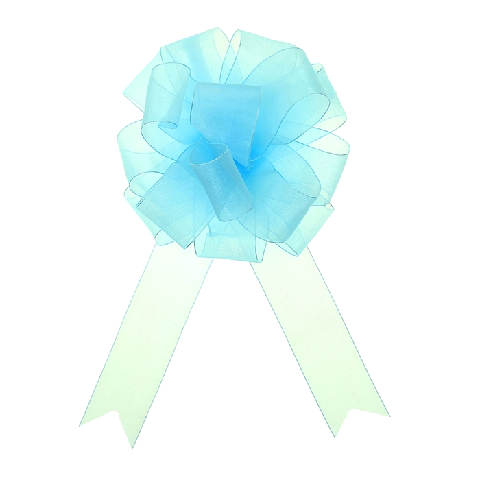 Бант-шар №5 "Лёгкость", цвет голубой