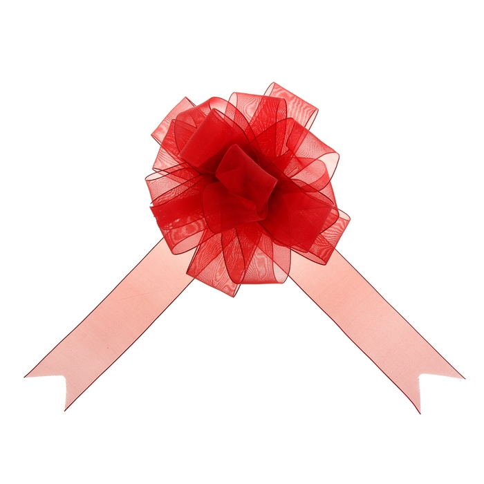 Бант-шар №5 "Лёгкость", цвет бордовый