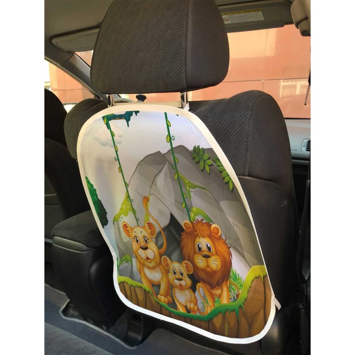 Защитная накидка на спинку сиденья автомобиля «Львиная приветливость» накидка защитная siger на спинку сиденья прозрачная