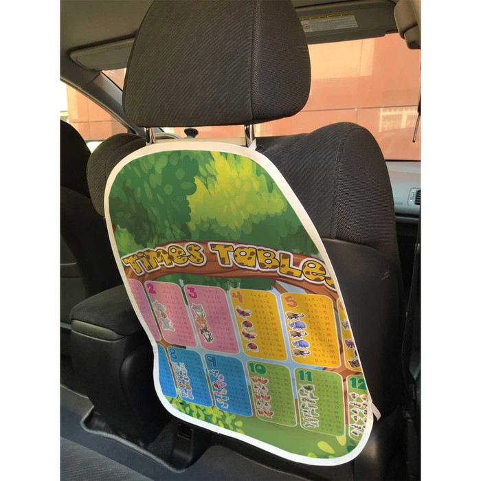 Защитная накидка на спинку сиденья автомобиля «Таблица счета»