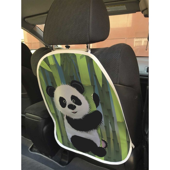 Защитная накидка на спинку сиденья автомобиля «Счастливая панда» цена и фото