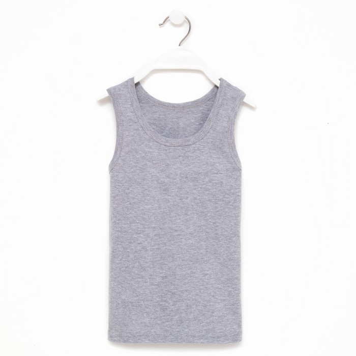 Майка для мальчика, цвет серый, рост 92-98 см