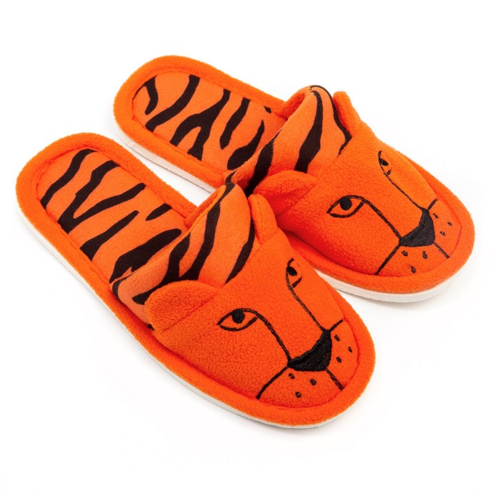 Туфли домашние (тапочки) детские 212, цвет оранжевый р-р 30