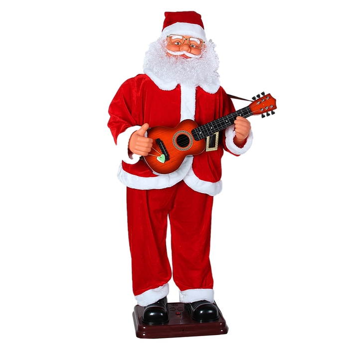 Дед Мороз "Гитарист", английская мелодия, танцует
