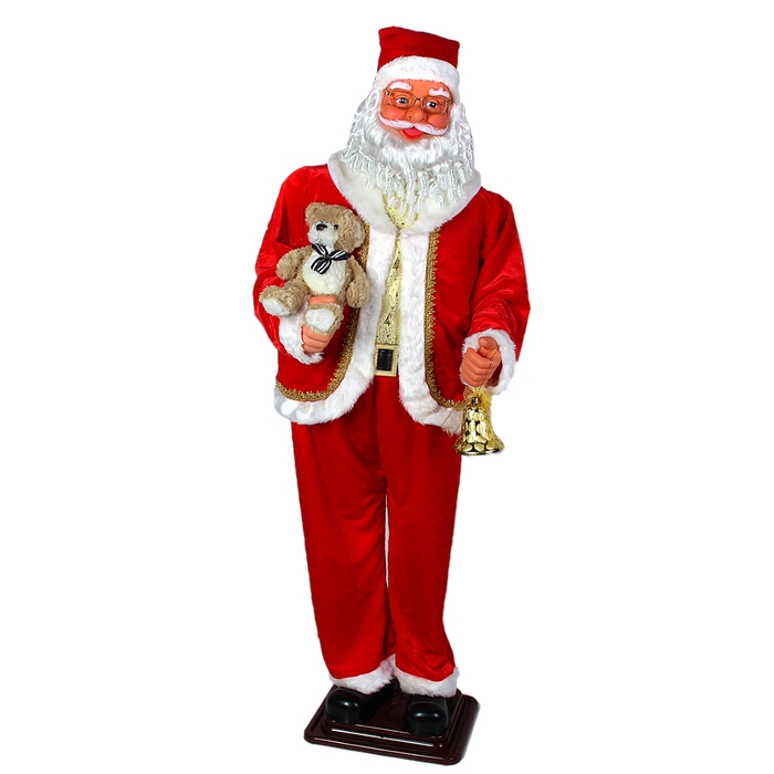 Дед Мороз, с мишкой, английская мелодия, танцует