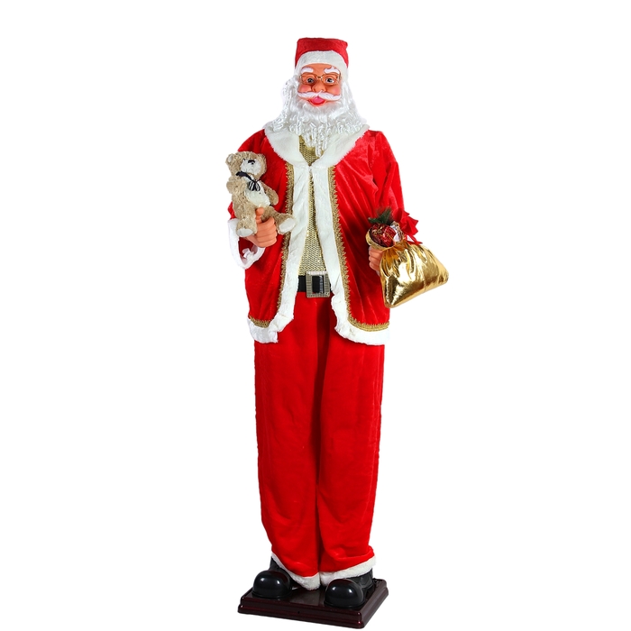 Дед Мороз, с мишкой, английская мелодия, танцует