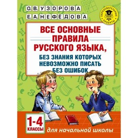 

Справочник. Все основные правила русского языка, без знания которых невозможно писать без ошибок 1-4