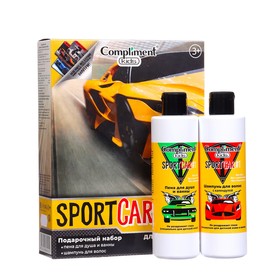 Набор Compliment Kids Sportcar #1: пена для душа и ванны, 250 мл + шампунь для волос, 250 мл