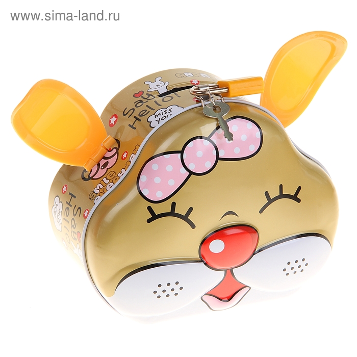 

Копилка металл "Мордочка с ушками" МИКС 6,5х13х11 см
