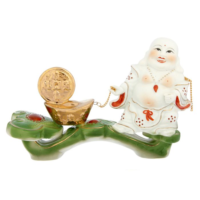 Нэцкэ "Хотей на жезле Жуи"