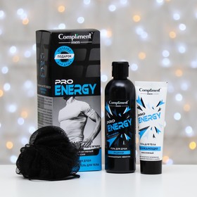 Набор Compliment Men Pro Energy: охлаждающий гель для тела, 80 мл + ледяной гель для душа, 250 мл Ош