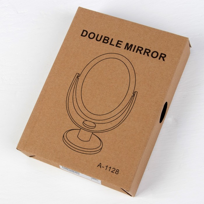 Зеркало на ножке «Палитра», овальное, двустороннее, с двукратным увеличением, цвет МИКС