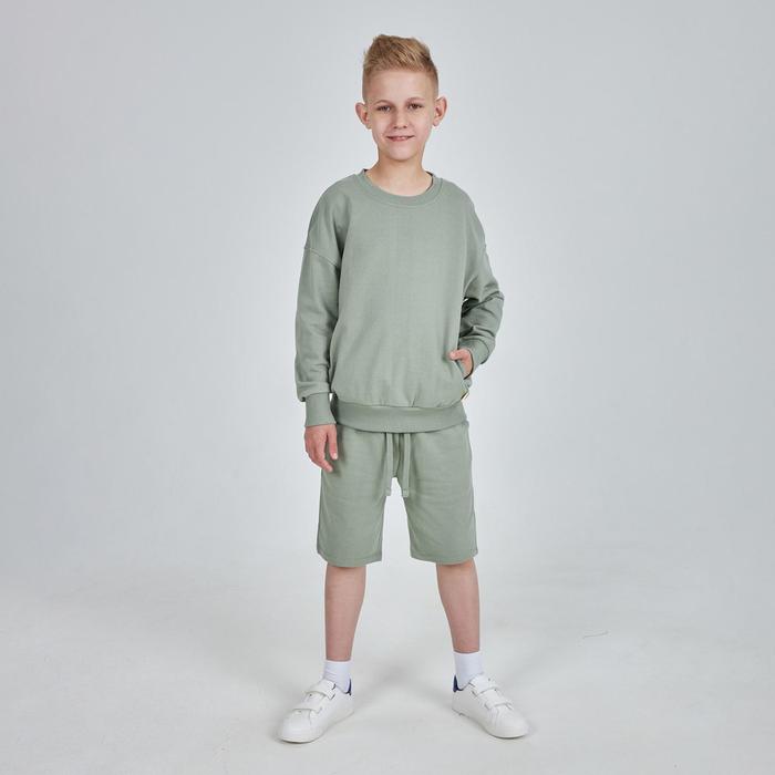 фото Комплект (джемпер, шорты) для мальчика, рост 152-158 см kogankids