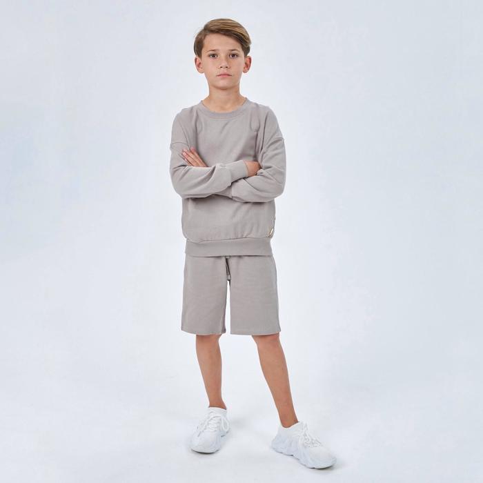 фото Комплект (джемпер, шорты) для мальчика, рост 140-146 см kogankids