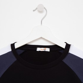 

Свитшот для мальчика, цвет чёрный/тёмно-серый, рост 158 см