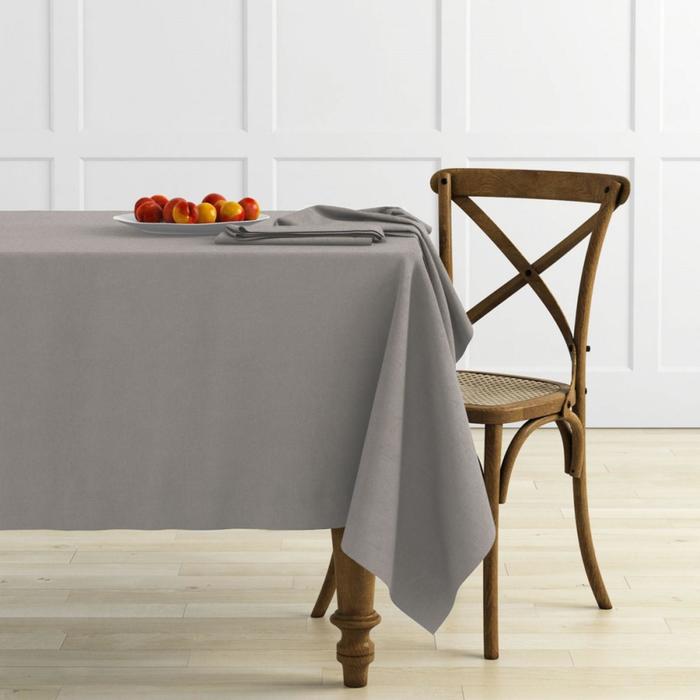 фото Комплект скатертей «ибица», размер d145 см, цвет бежево-серый pasionaria