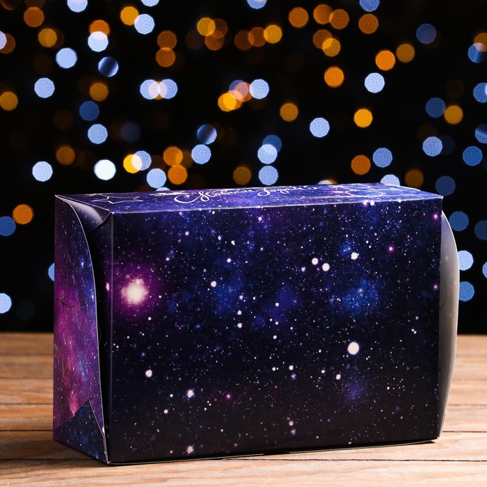 Упаковка на 6 капкейков с окном "Новогоднее серебро», 25 х 17 х 10 см 7464677