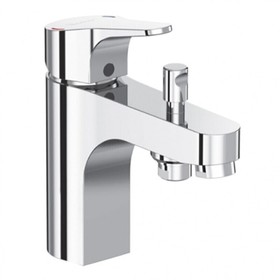 

Смеситель для ванны Vidima NEXT BA402AA, однорычажный, излив 129 мм, лейка, хром