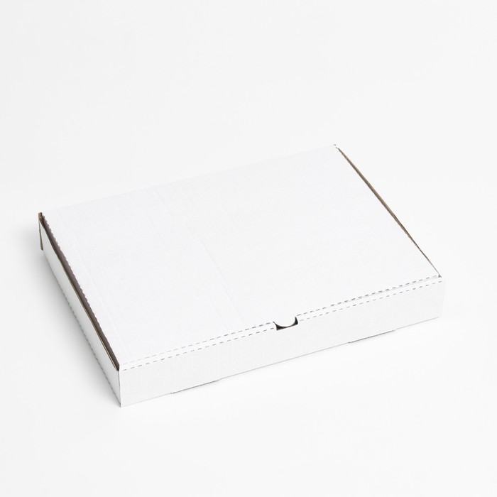 Коробка для пирога, белая, 45 х 33 х 6 см
