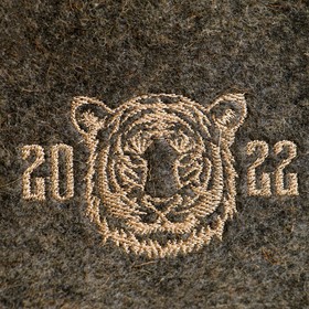 

Шапка для бани "Символ года 2022. Белый Тигр"