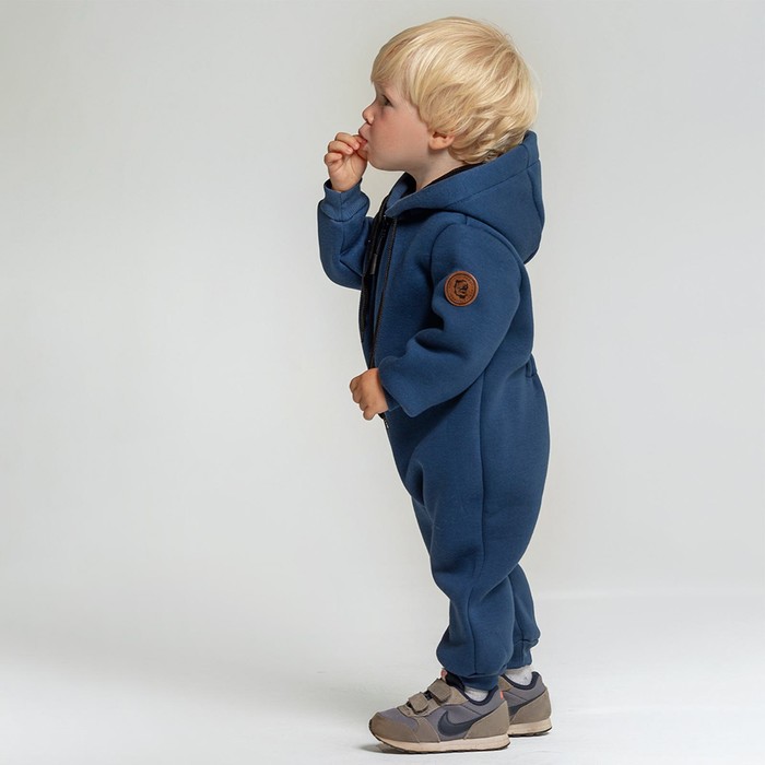фото Комбинезон для мальчика, цвет синий, рост 80 см лапушка