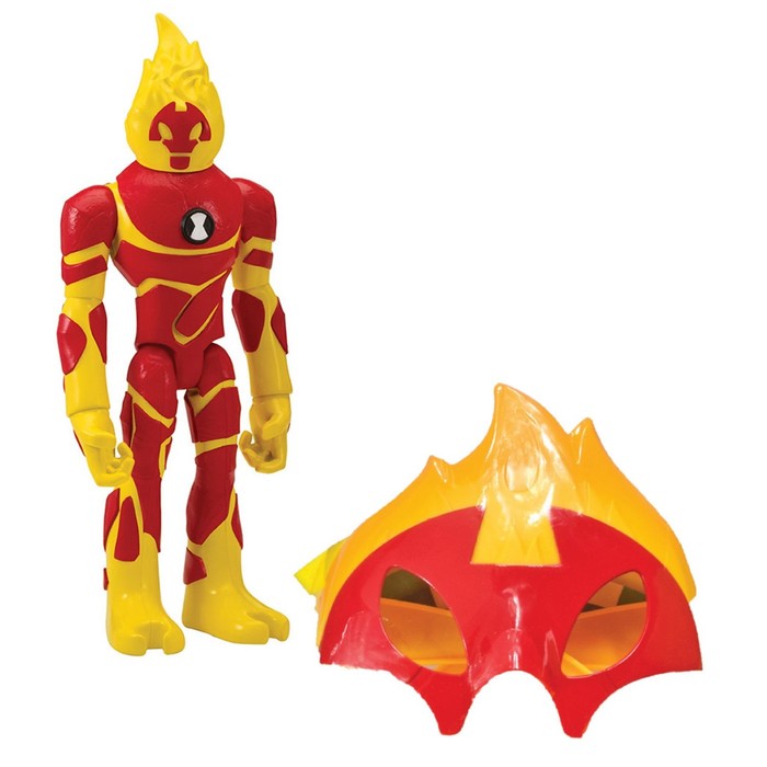 фото Игровой набор «человек-огонь», фигурка и маска для ребенка ben 10