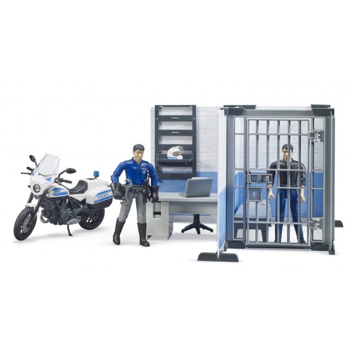 фото Игровой набор «набор полицейского с мотоциклом» bruder