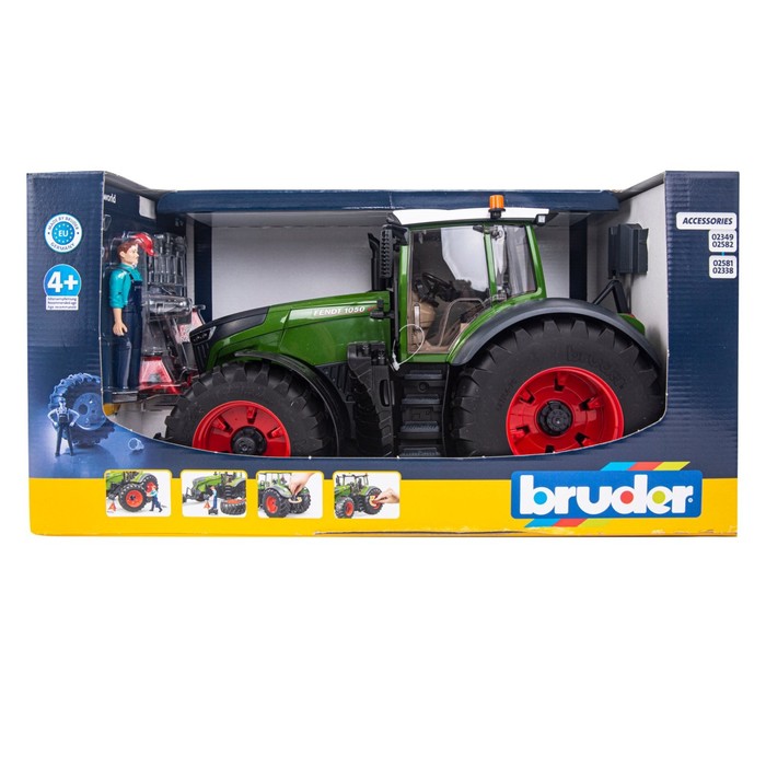 фото Игровой набор трактор fendt 1050 vario с фигуркой и аксессуарами bruder