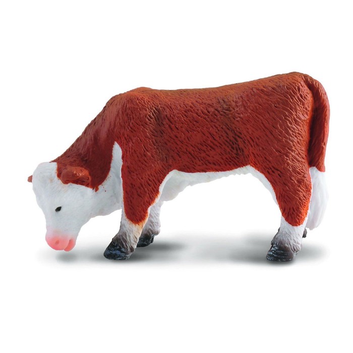 Фигурка животного «Херефордский теленок» фигурка collecta херефордский теленок 88242 3 см