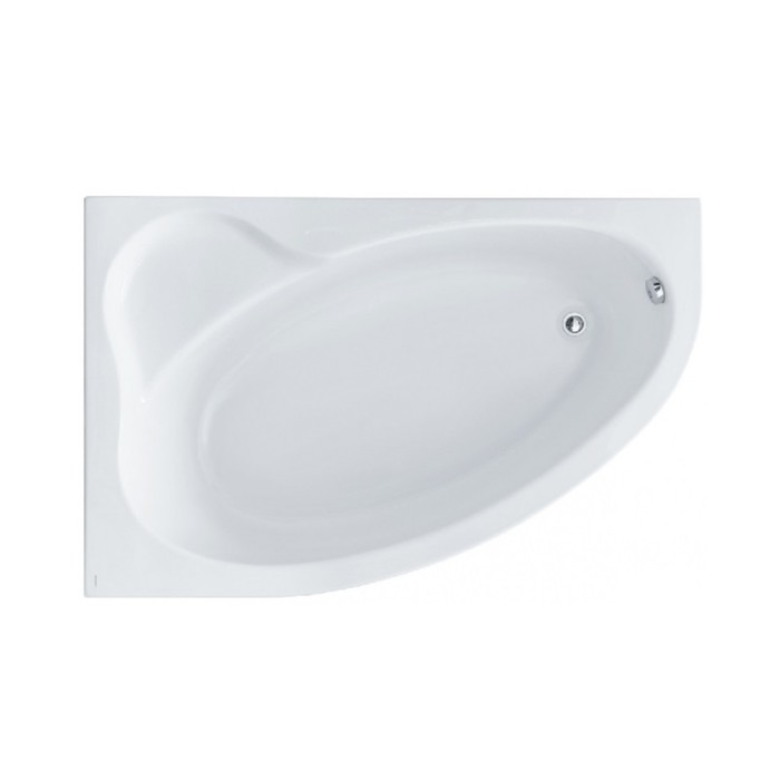 Ванна акриловая Santek «Эдера» 170х100 см, асимметричная левая, белая ванна акриловая 170х100 см асимметричная белая левая 01дж1410л