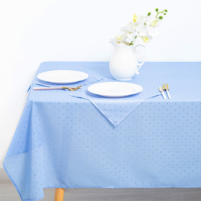 Набор столовый «Голубая лагуна» (скатерть 130х180 см, салфетки 30х30 6 шт)