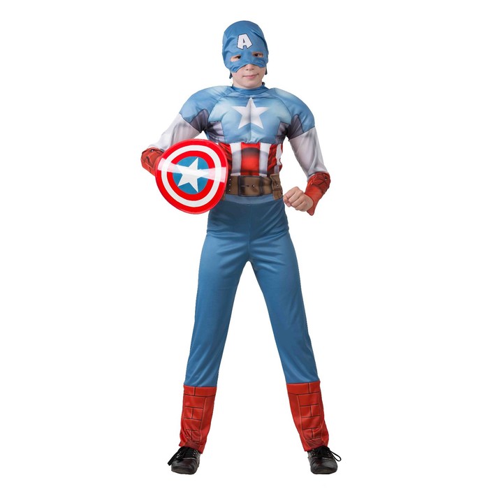 Карнавальный костюм «Капитан Америка» (Звёздный маскарад), рост 140 см