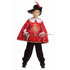 Карнавальный костюм «Мушкетёр», цвет красный, рост 140 см