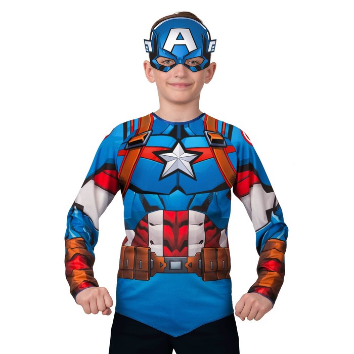 Набор «Капитан Америка» без мускулов, рост 140 см