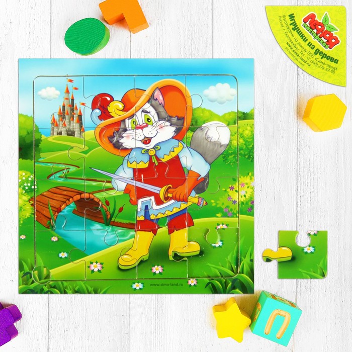 Пазл "Сказочный кот", 16 элементов