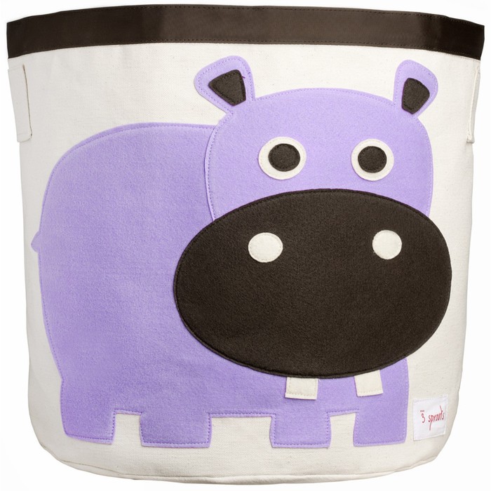 фото Корзина для хранения hippo, цвет фиолетовый 3 sprouts